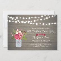 ラスティックウッド 40周年 結婚記念日 招待状