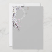 ラスティックエレガントフラワーウェディング 招待状 (裏面)