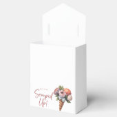 ラスティックエレガントボホアイスクリーム ブライダルシャワー フェイバーボックス (オープン)