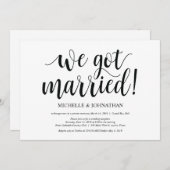 ラスティックエロープメント受付招待カード 招待状 (正面/裏面)