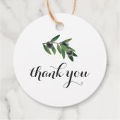 ラスティックオリーブブランチ サンクス フェイバータグ – ラウンド (裏面)