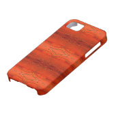 ラスティックオレンジのアステカ柄 Case-Mate iPhoneケース (下部)