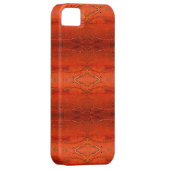 ラスティックオレンジのアステカ柄 Case-Mate iPhoneケース (裏面/右)