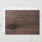 ラスティックオレンジデイジー カントリージュニア/シニアプロム 招待状 (裏面)