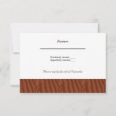 ラスティックオレンジ 結婚式 RSVP (裏面)