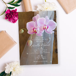 ラスティックオーキッド カントリー バーン ポスト ウェディング ブランシュ 招待状