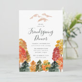 ラスティックオータムフォレストフレンドギビングディナー 招待状 (スタンド正面)