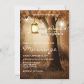 ラスティックオータムフォールウェディング 招待状 (正面)