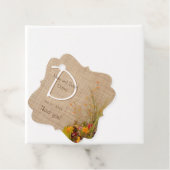 ラスティックオータムフラワーズ ウェディング フェイバータグ (インサイチュ)