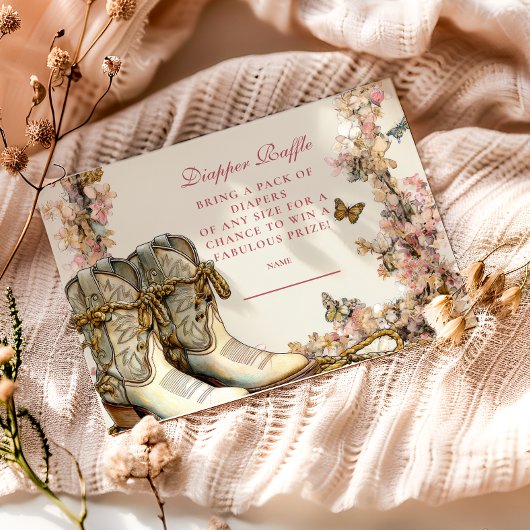 ラスティックカウガールブーツおむつくじ エンクロージャーカード