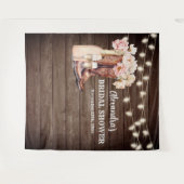 ラスティックカウガールブーツ バブルリー ブライズシャワーバックドロップ タペストリー (正面(横))