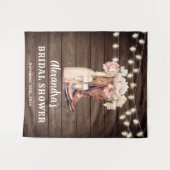 ラスティックカウガールブーツ バブルリー ブライズシャワーバックドロップ タペストリー (正面(横))