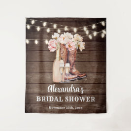 ラスティックカウガールブーツ バブルリー ブライズシャワーバックドロップ タペストリー