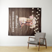 ラスティックカウガールブーツ バブル ブライズシャワーバックドロップ タペストリー (インサイチュ(横))