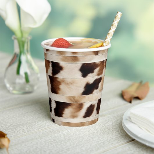 ラスティックカウプリントウェスタンカントリーカウボーイパーティ 紙コップ (インサイチュ)