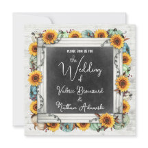 ラスティックカントリーのひまわりとパンプキンの秋の結婚式