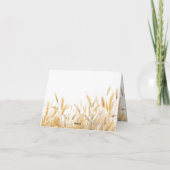 ラスティックカントリーウィートアグリカルチャー ブライズシャワー サンキューカード (裏面)