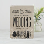 ラスティックカントリーウェディング招待状 招待状 (スタンド正面)