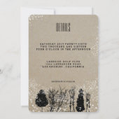 ラスティックカントリーウェディング招待状 招待状 (裏面)