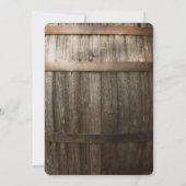 ラスティックカントリーウェディング | ヒマワリのストリングライト 招待状 (裏面)