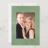 ラスティックカントリーガーデン グリーン ウェディング フォト セーブザデート (裏面)