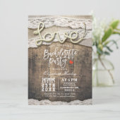 ラスティックカントリー愛の縄レース独身最後の夜 招待状 (スタンド正面)