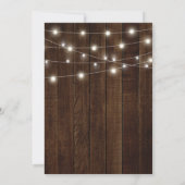 ラスティックカントリー40歳の誕生日パーティー | オーダーメイド年齢 招待状 (裏面)