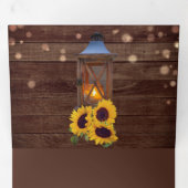 ラスティックカントリー サンキューウッドランタンウェディング 三つ折り招待状 (内部最初)