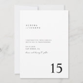 ラスティックカントリー スクリプト ボーホー フォト ウェディング 招待状 (裏面)