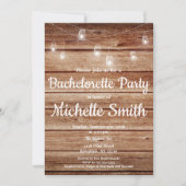 ラスティックカントリー ハンギングライト ブライズメイドパーティー 招待状 (正面)