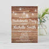 ラスティックカントリー ハンギングライト ブライズメイドパーティー 招待状 (スタンド正面)