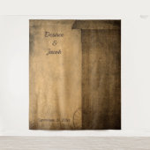 ラスティックカントリー バーン ウエスタン フォトブース ウェディング タペストリー (正面)