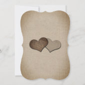 ラスティックカントリー パープル バルーン ひまわり ウェディング 招待状 (裏面)