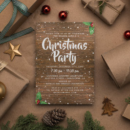 ラスティックカントリー ビジネス 会社 クリスマスパーティ 招待状