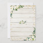 ラスティックカントリー ブーツ カップルシャワー 招待状 (裏面)