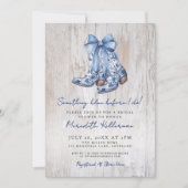 ラスティックカントリー ボウカウボーイ ブライズシャワー 招待状 (正面)