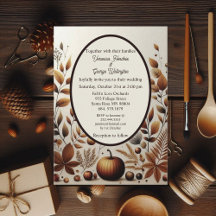 ラスティックカントリー ミニマル 秋のカボチャ ウェディング