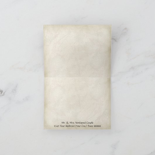 ラスティックカントリー メイソンジャー ブーケ クラックル スワールズ サンキューカード (内部)