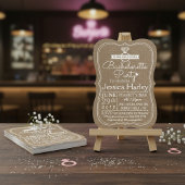ラスティックカントリー Burlap ブライズメイドパーティー 招待状