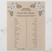 ラスティッククラフト ウェディングシャワーゲーム 彼女はどちらかというと チラシ (正面)