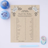 ラスティッククラフト ウェディングシャワーゲーム 彼女はどちらかというと チラシ (シングル)