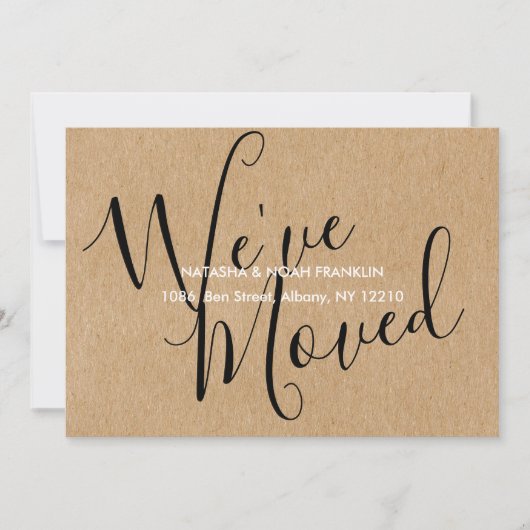 ラスティッククラフト 新しい家のお知らせ 新住所のお知らせ (正面)