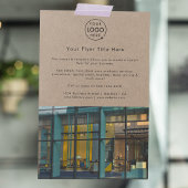 ラスティッククラフト | 現代の写真 ビジネス ロゴ チラシ