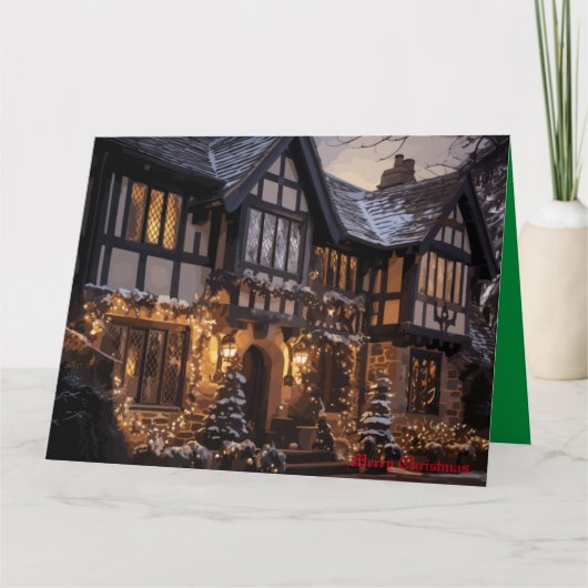 ラスティッククリスマスの魔法 カード (正面)