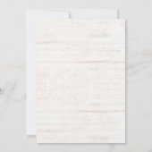 ラスティッククリスマスホリデーパーティー 招待状 (裏面)