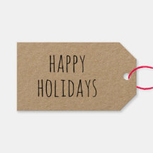 ラスティッククリスマス | ミニマルなクラフト紙のハッピーホリデー