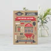 ラスティックグラデーションBBQ招待状 II 招待状 (スタンド正面)