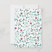 ラスティックグリーンのリース | 結婚式の受付サインインセット 招待状 (裏面)