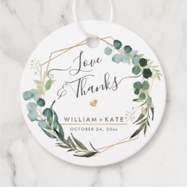 ラスティックグリーン ユーカリ 愛と感謝 フェイバータグ