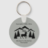 ラスティックグレイの鹿狩り独身最後の週末 キーホルダー (裏面)